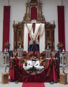 Cruz de Mayo 2013 de la Junta de Cofrad+¡as en la Casa de Hermandades y Cofrad+¡as de Pasi+¦n  